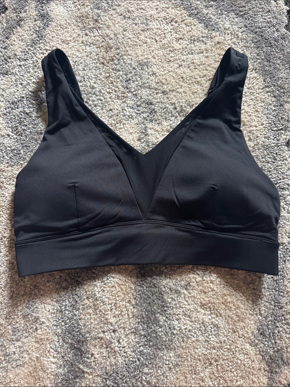 ZYIA Black V-Neck Seamless Comfort Bralette